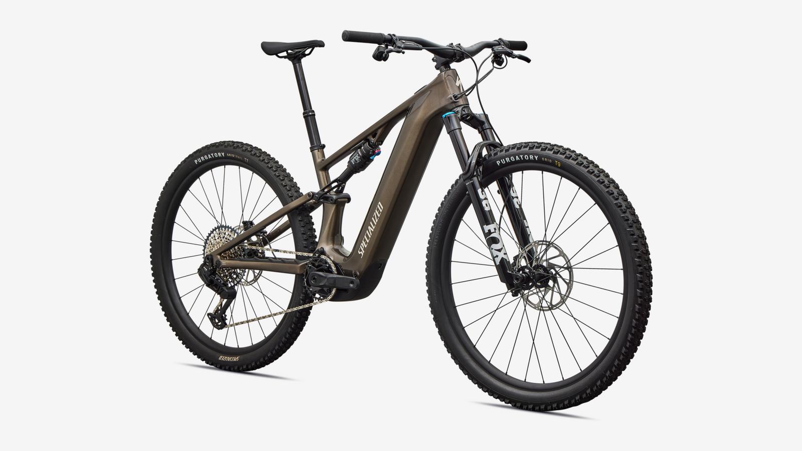 cube vs specialized e bike Turbo Levo R Comp Gloss Gunmetal / White Mountains / S3