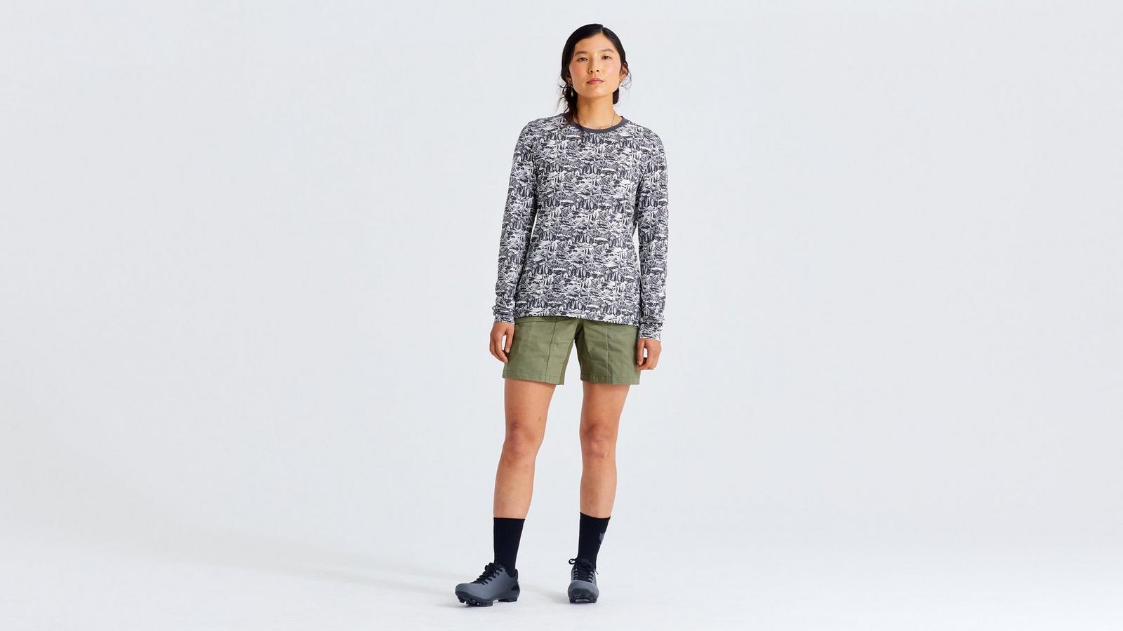 F Cotton Caliswe Tee Ls Wmn-Tee-Peachtree-Bikes-Atlanta
