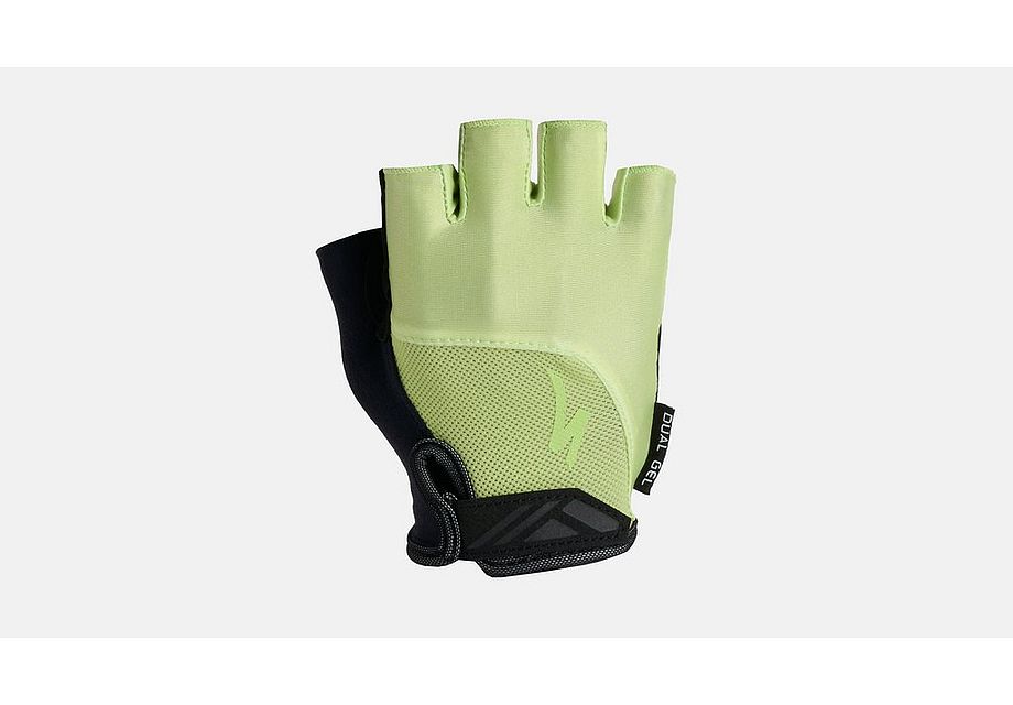Specialized Women's Body Geometry Dual-Gel Short Finger Gloves, Limestone S