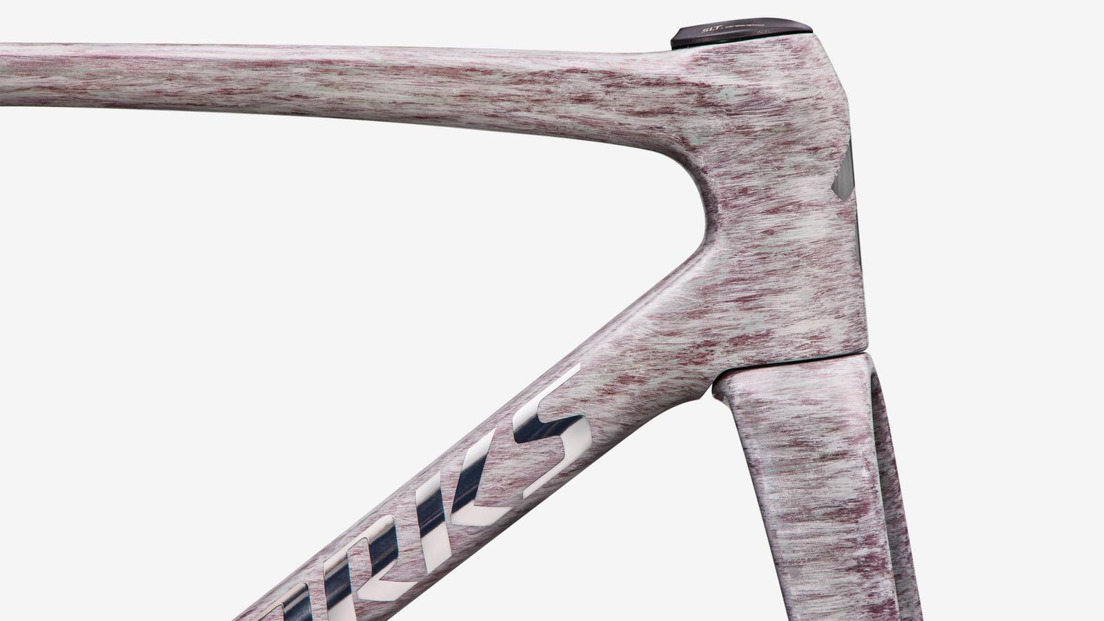 Specialized S-Works Tarmac SL9 Frameset - Gloss Dolomite Metallic / Chrome - Detail View