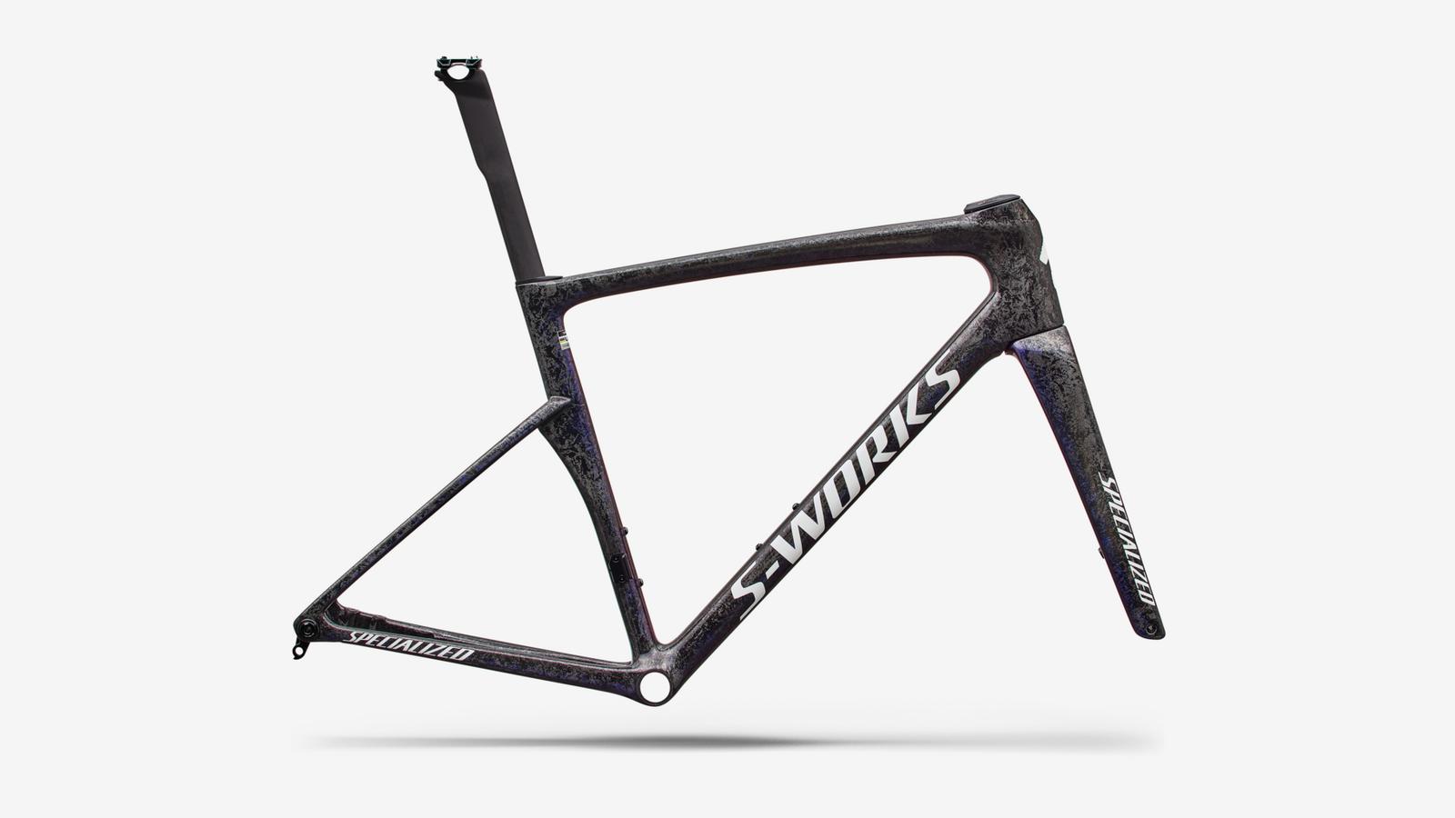 Specialized S-Works Tarmac SL9 Frameset - Gloss Carbon / Red To Blue Pearl / White - Studio Hero