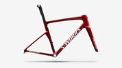 Specialized S-Works Tarmac SL9 Frameset - Gloss Vivid Red / Tarmac Black / White Silver Metallic - Studio Hero