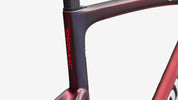 Specialized S-Works Tarmac SL9 Team Replica Frameset - Gloss Red Tint / Blue Tint / Red Pearl - Detail View