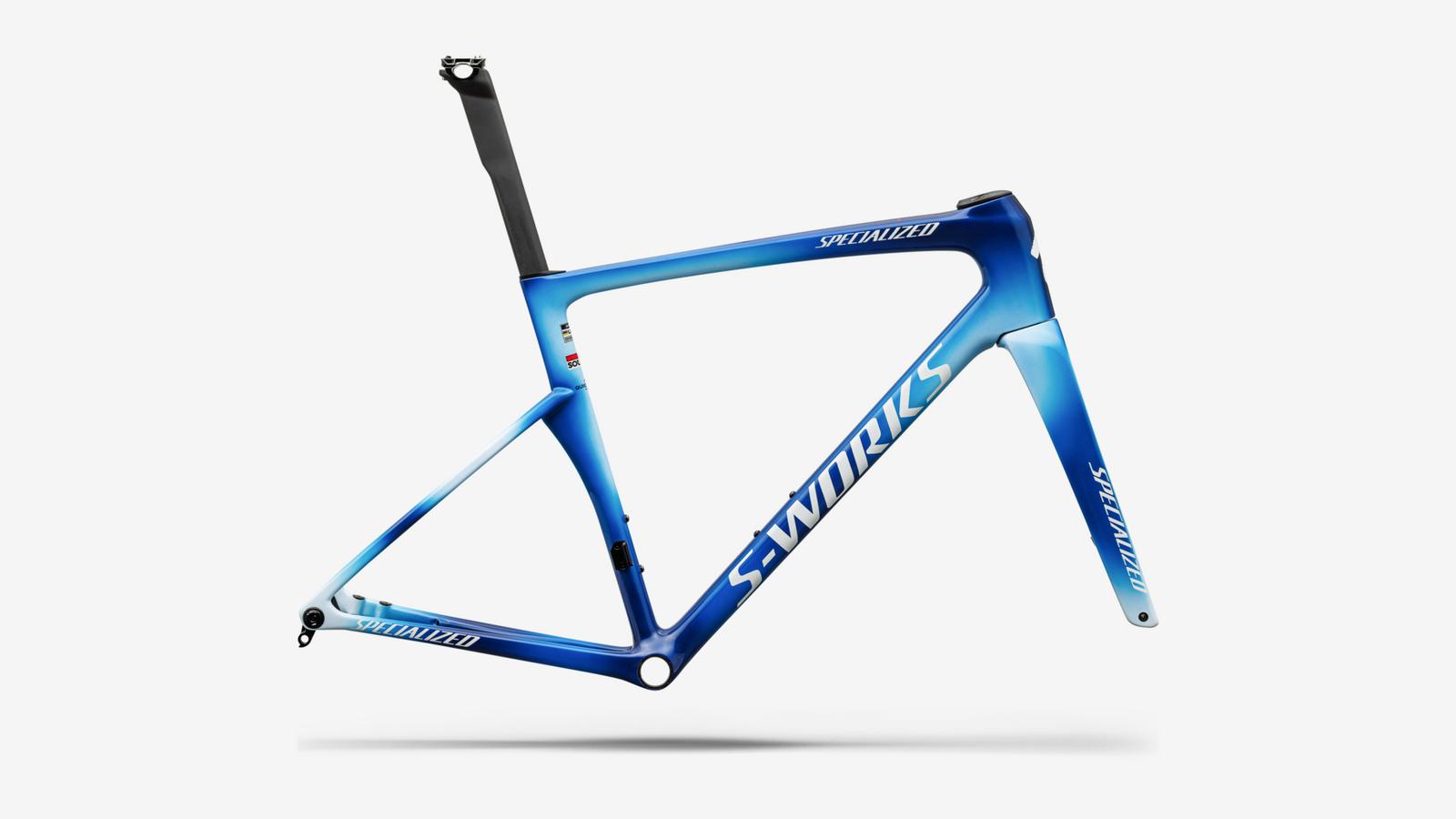 Specialized S-Works Tarmac SL9 Team Replica Frameset - Gloss Blue Onyx / Cobalt / Morning Mist - Studio Hero
