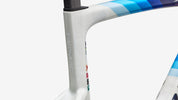 Specialized S-Works Tarmac SL9 Team Replica Frameset - Gloss Metallic White Silver / Deep Blue - Detail View