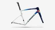 Specialized S-Works Tarmac SL9 Team Replica Frameset - Gloss Metallic White Silver / Deep Blue - Studio Hero