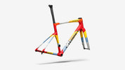 Specialized S-Works Tarmac SL9 Team Replica Frameset - Gloss Vivid Red / Yellow / Dolomite Metallic - Rear 3/4 View