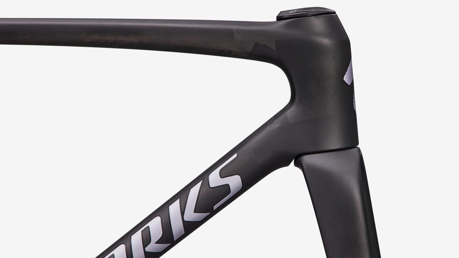 Specialized S-Works Tarmac SL9 Frameset - Rtp Raw Carbon / Gloss Amethyst Frost - Detail View