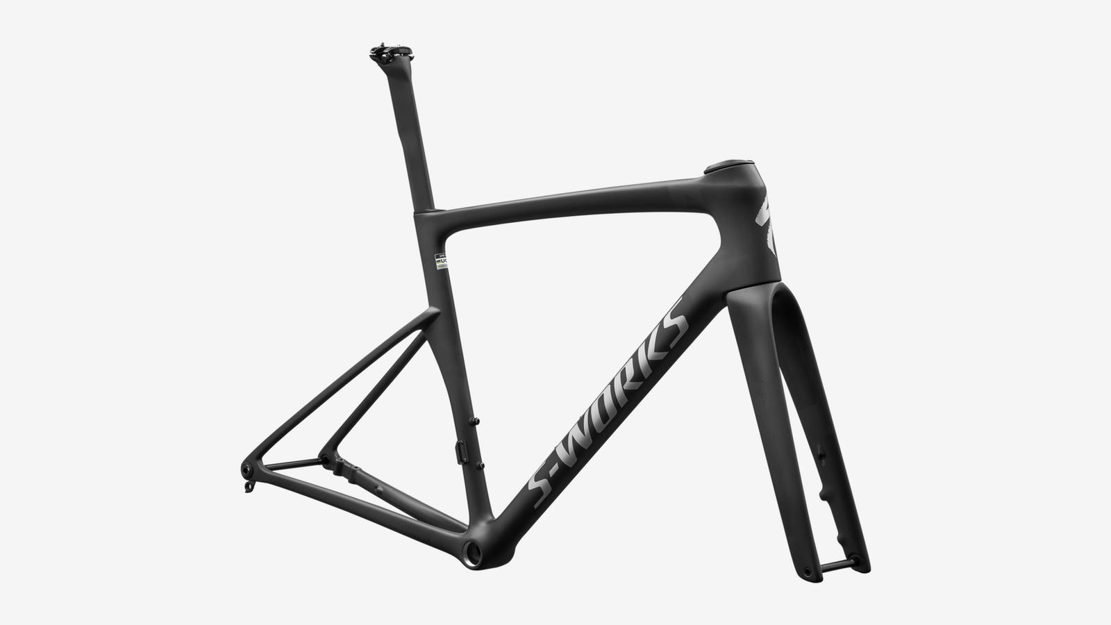 Specialized S-Works Tarmac SL9 Frameset - Satin Carbon / Holographic - Front 3/4 View