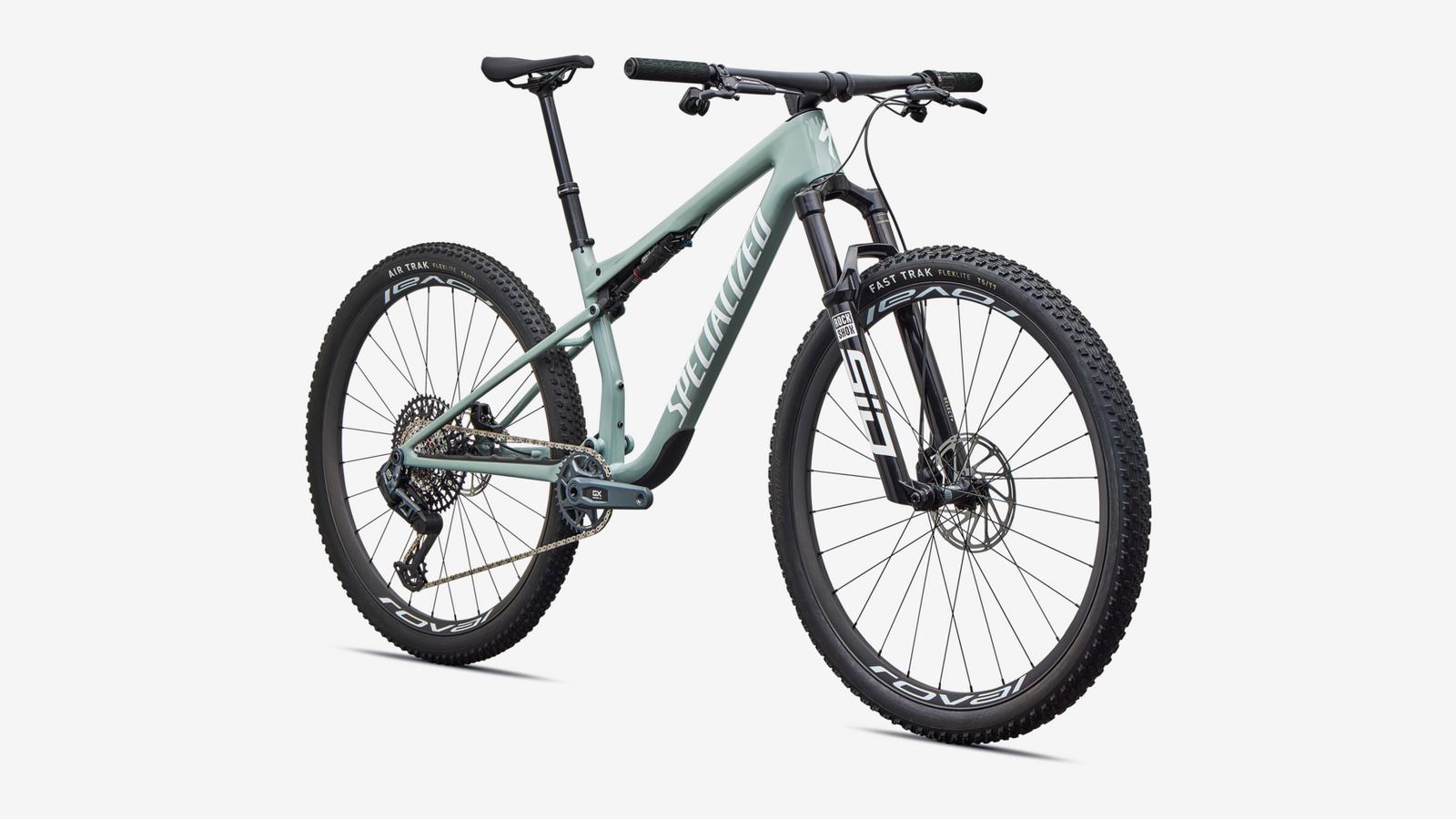 Epic 9 Expert Gloss Agave Grey / Metallic White Silver / M