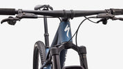 Specialized Epic 9 Comp - Satin Cast Blue Metallic / White - Head Tube Detail