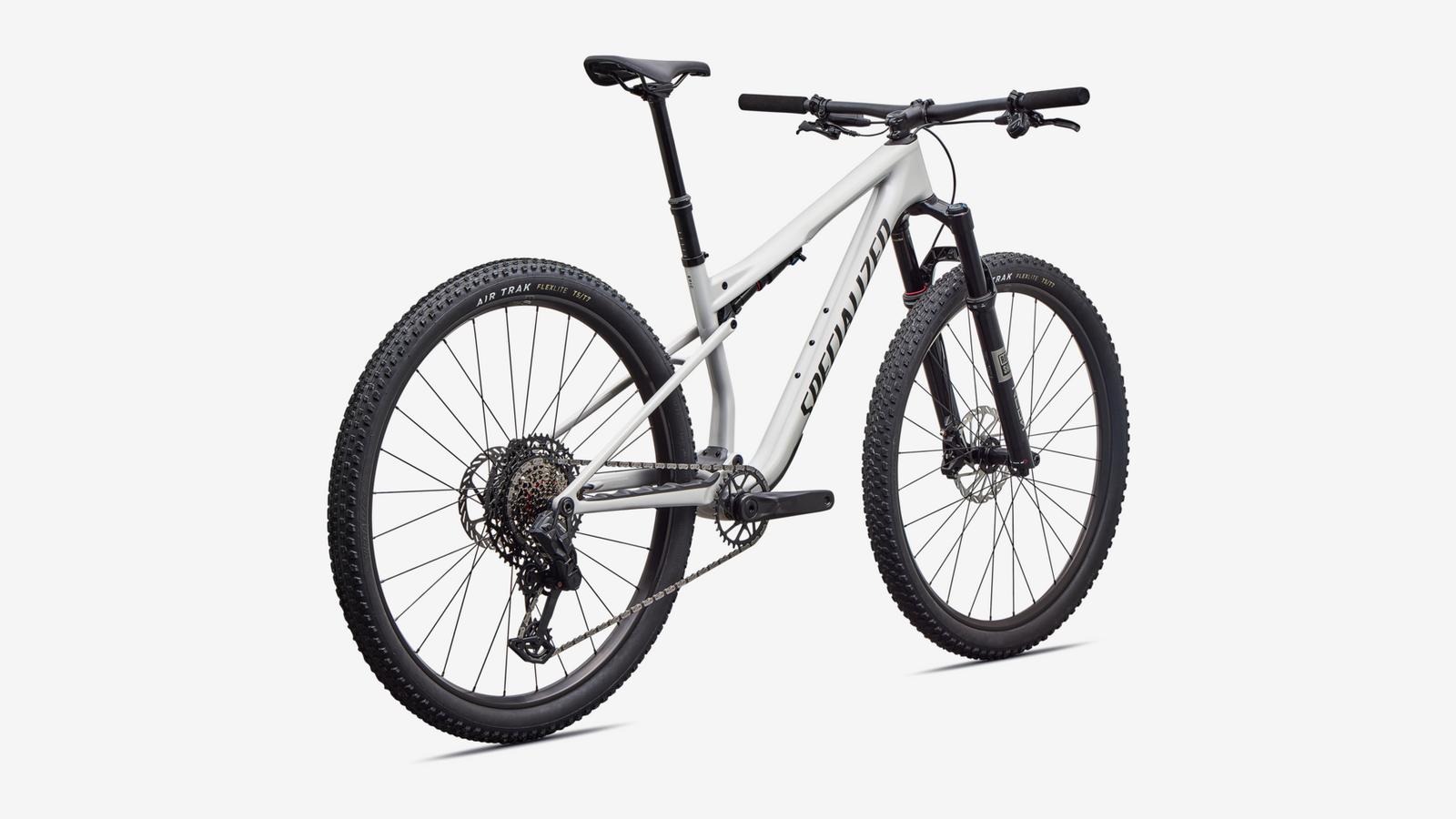 Specialized Epic 9 Sport - Gloss Dolomite Metallic / Metallic Obsidian - Rear 3/4 View