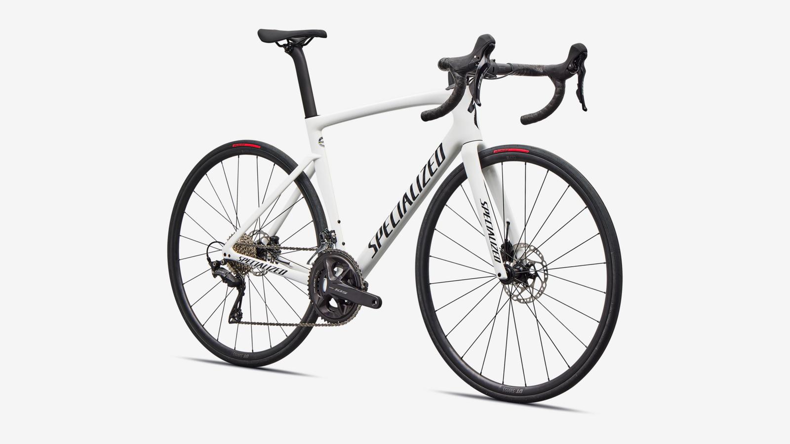 Specialized Tarmac SL7 Sport - Gloss White / Dark Navy Metallic - Front 3/4 View