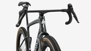 Specialized S-Works Crux 5 - Fjord Gold Sandstone Blurred Impasto / Gloss Flake Silver - Head Tube Detail