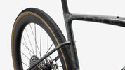 Specialized S-Works Crux 5 - Fjord Gold Sandstone Blurred Impasto / Gloss Flake Silver - Seat Tube Junction Detail