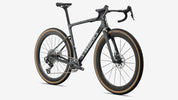 Specialized S-Works Crux 5 - Fjord Gold Sandstone Blurred Impasto / Gloss Flake Silver - Front 3/4 View
