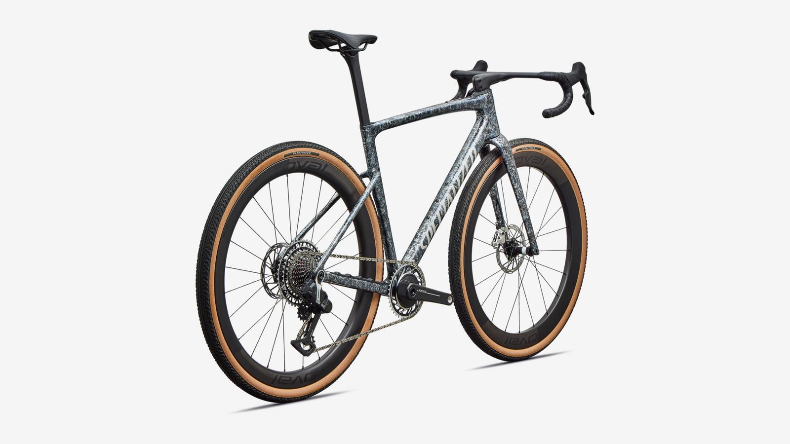 Specialized Crux 5 S-Level - Deep Marine Metallic / Dolomite Metallic - Rear 3/4 View