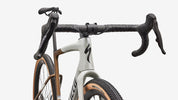 Specialized Crux 5 Expert - Burnt Gold / Dolomite Metallic / Obsidian Metallic - Head Tube Detail