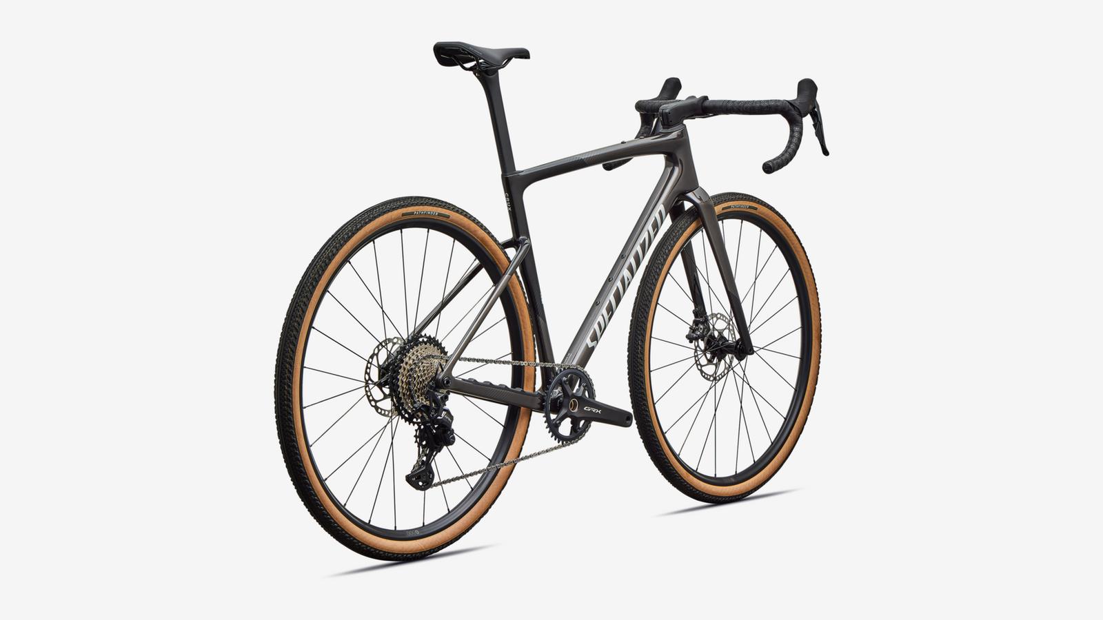 Specialized Crux 5 Sport - Silver Pearl Smoke / Silver Dust - Rear 3/4 View