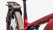 Specialized Turbo Vado 3 X 6.0 - Gloss Ruby Metallic / Gloss Gold Foil - Seat Tube Junction Detail