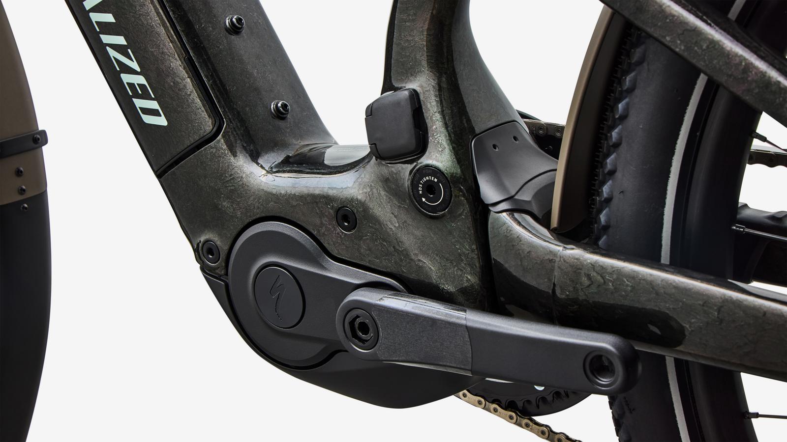 Specialized Turbo Vado 3 X 6.0 - Gloss Warm Smoke / Agave Grey - Motor Detail