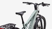 Specialized Turbo Vado 3 X 4.0 - Gloss Agave Grey / Oak Green Metallic / Brushed Chrome Decal - Cockpit View