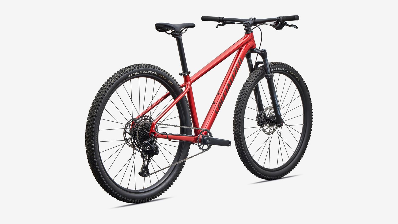 Specialized Rockhopper Comp - Gloss Cayenne Metallic / Stallion Metallic - Rear 3/4 View