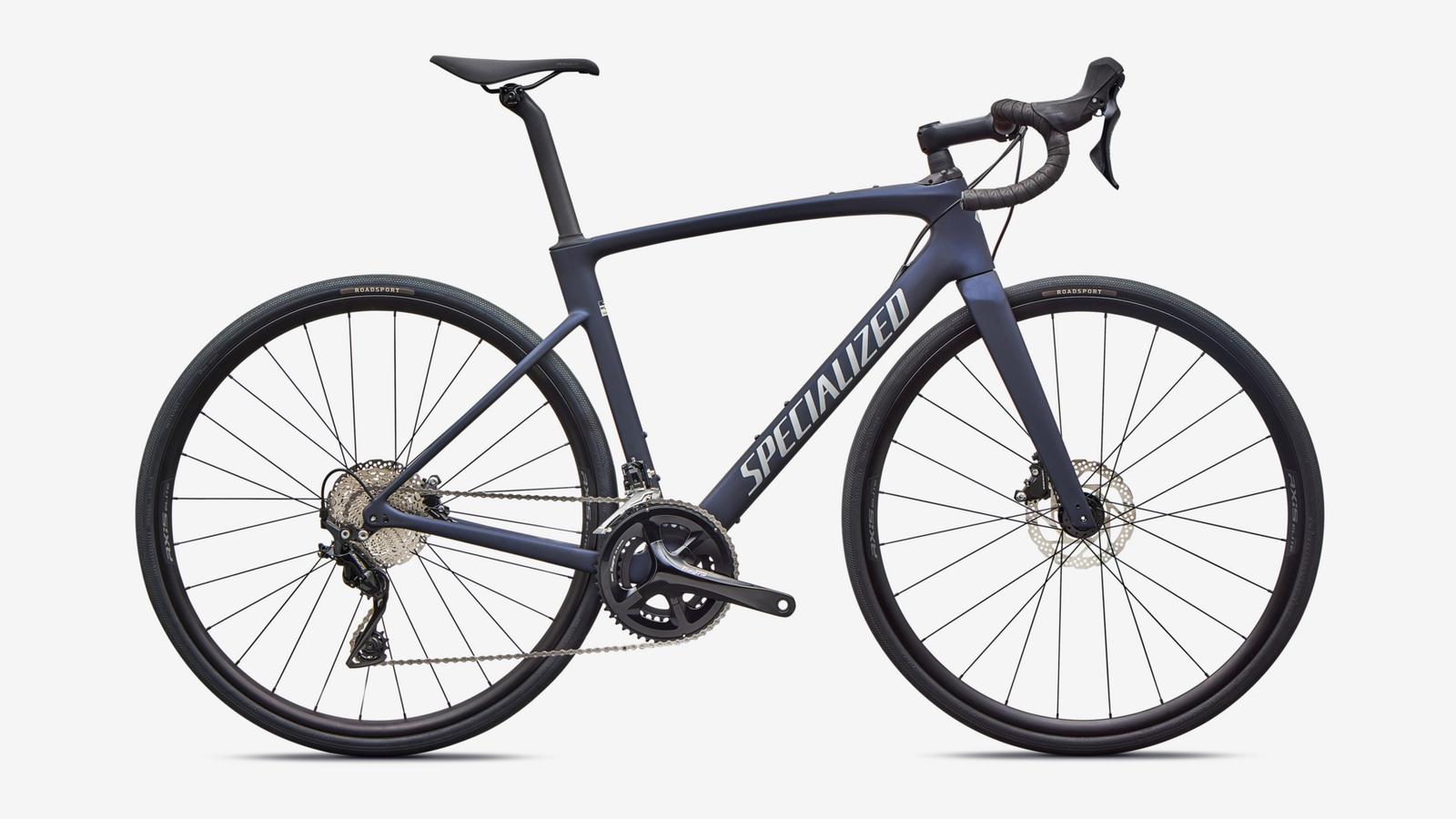 Specialized Roubaix SL8 - Satin Deep Marine Metallic / Shadow Silver - Studio Hero