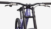 Specialized S-Works Demo 11 - Satin / Powder Indigo Tint / Black Tint Carbon / White - Head Tube Detail