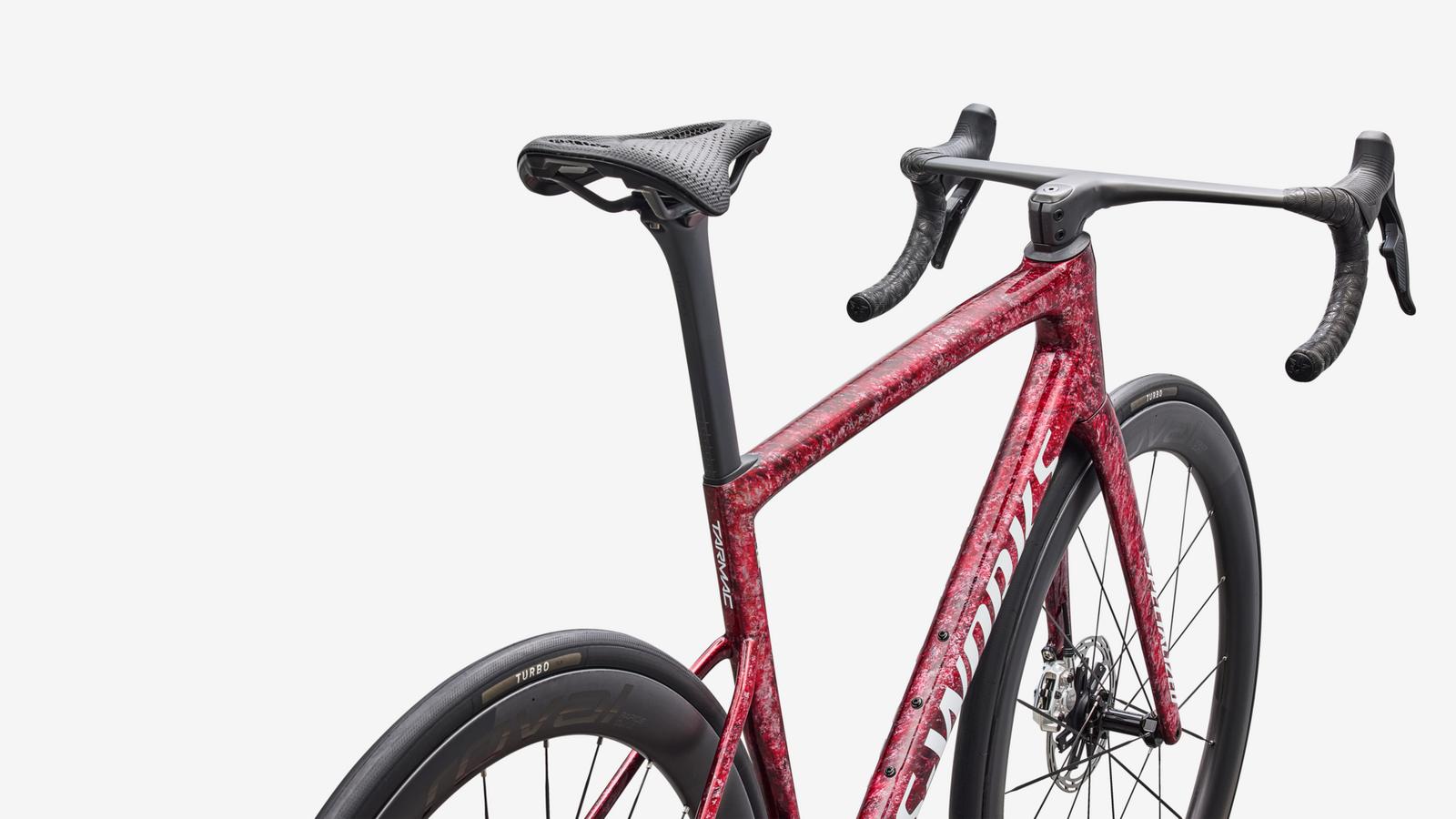Specialized S-Works Tarmac SL8 - Gloss Redsky Shdwsil Wht Impasto - Cockpit View