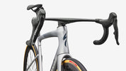 Specialized S-Works Tarmac SL9 - Satin Silver Dust / Gloss Chrome - Head Tube Detail