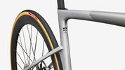Specialized S-Works Tarmac SL9 - Satin Silver Dust / Gloss Chrome - Seat Tube Junction Detail