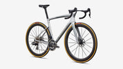 Specialized S-Works Tarmac SL9 - Satin Silver Dust / Gloss Chrome - Front 3/4 View
