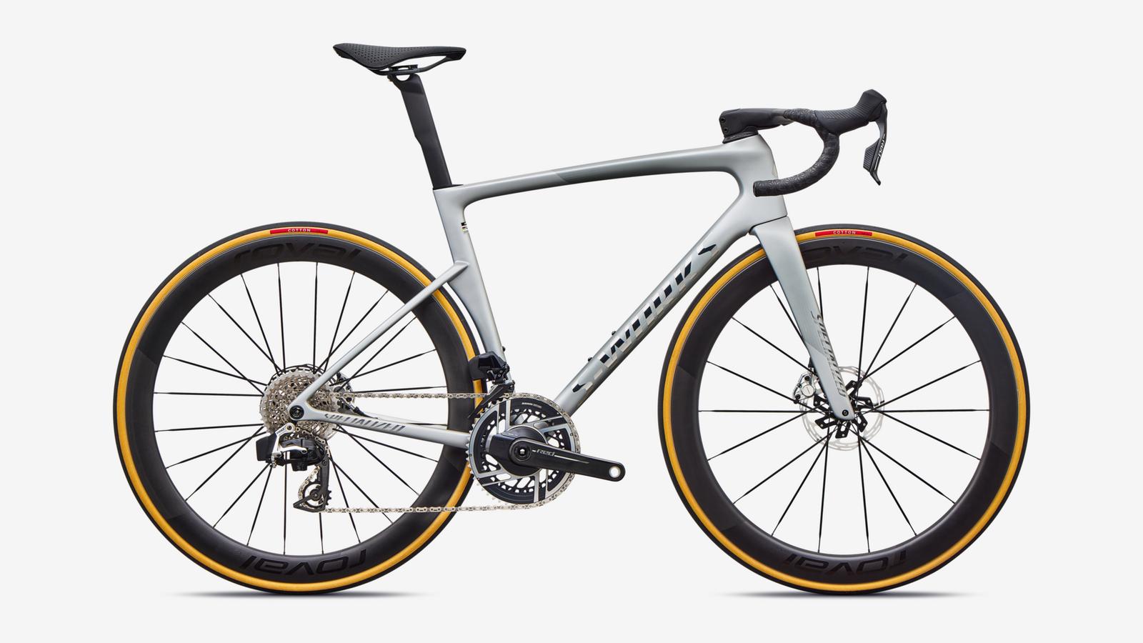 Specialized S-Works Tarmac SL9 - Satin Silver Dust / Gloss Chrome - Studio Hero