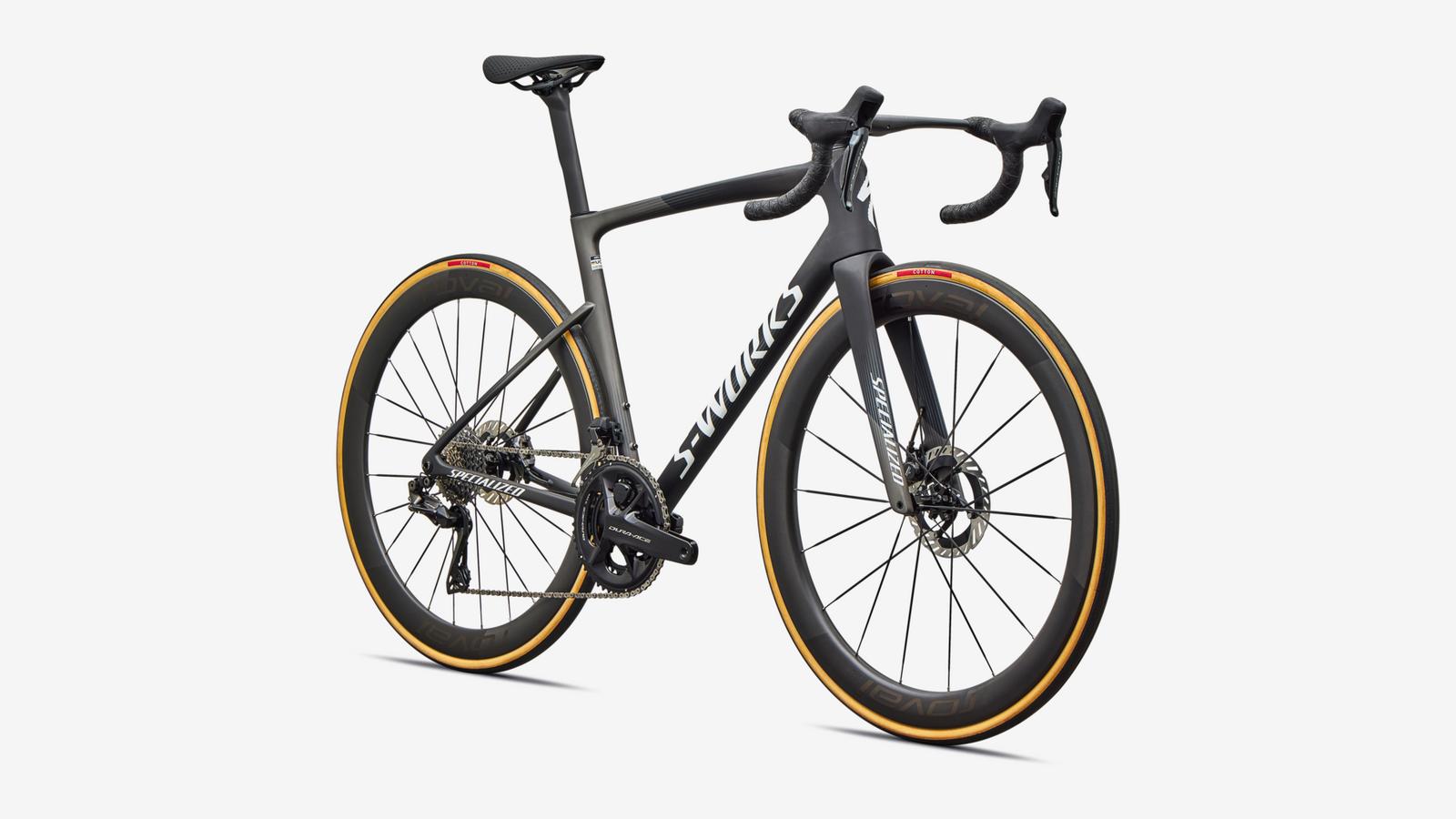 Specialized S-Works Tarmac SL9 - Gloss Carbon / Gloss White - Front 3/4 View