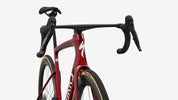 Specialized S-Works Tarmac SL9 - Gloss Ruby Metallic / White Silver Metallic - Head Tube Detail