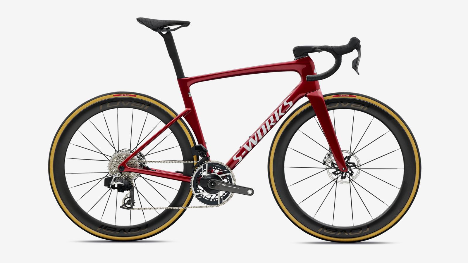 Specialized S-Works Tarmac SL9 - Gloss Ruby Metallic / White Silver Metallic - Studio Hero