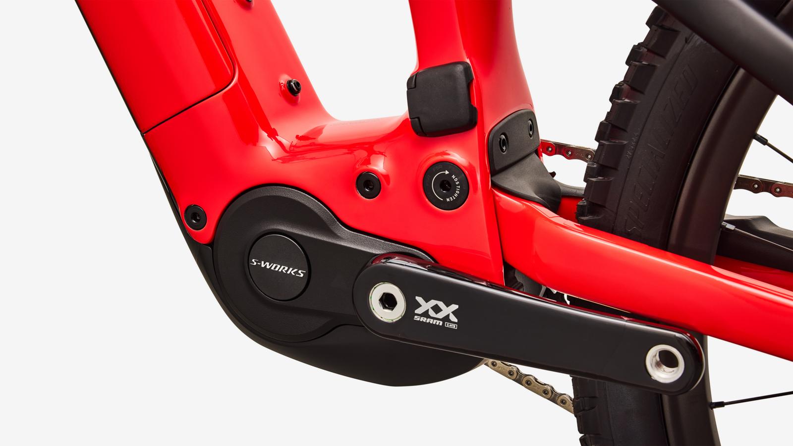 Specialized S-Works Levo 4 X - Fiery Red / Black - Motor Detail