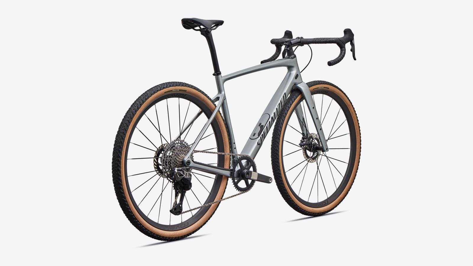 Specialized Diverge 4 Pro LTD - Gloss Shadow Silver / Obsidian Metallic - Rear 3/4 View